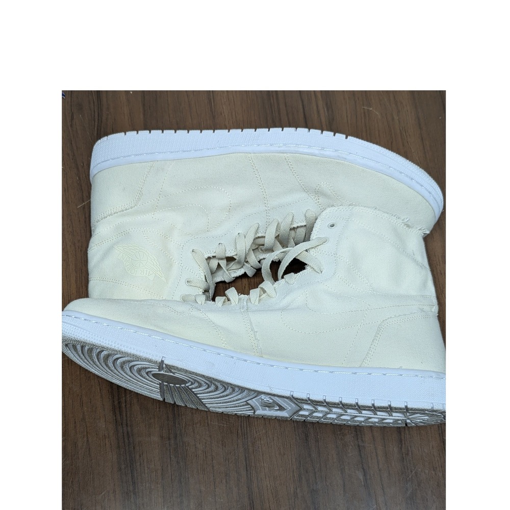 Jordan 1 Retro KO High Sail Canvas Sneakers 867338-100 Mens 14
